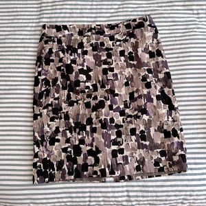 Ann Taylor Pencil Skirt, purple and gray